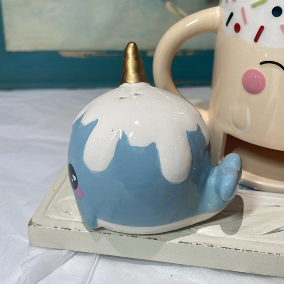 Kawaii 🍪 Santa cookie mug & unicorn S & P bundle - Picture 7 of 12